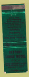 Matchbook Cover - Skyport Lodge Motel Inglewood CA WEAR