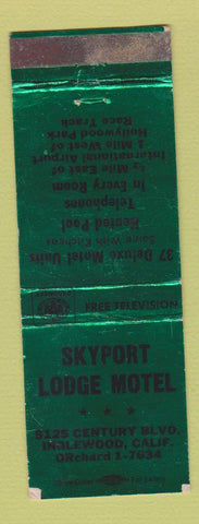 Matchbook Cover - Skyport Lodge Motel Inglewood CA WEAR