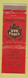 Matchbook Cover - Tioga Oak Sole Leather FE Nutt Shoes Little Rock AR WORN