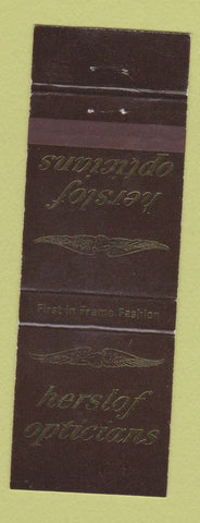 Matchbook Cover - Herslof Opticians