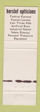 Matchbook Cover - Herslof Opticians