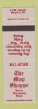 Matchbook Cover - The Mop Shoppe Salon Riverdale IL