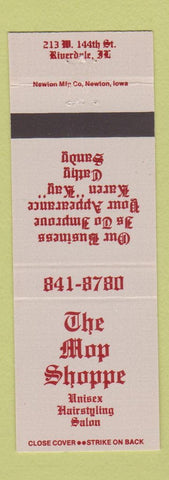 Matchbook Cover - The Mop Shoppe Salon Riverdale IL