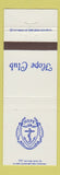 Matchbook Cover - Hope Club RI