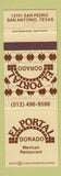 Matchbook Cover - El Portal Dorado Mexican Restaurant San Antonio TX