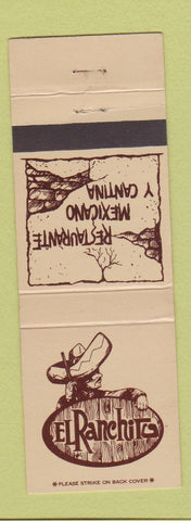 Matchbook Cover - El Ranchito Mexican Restaurant Huntington Park Long Beach CA