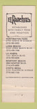 Matchbook Cover - El Ranchito Mexican Restaurant Huntington Park Long Beach CA