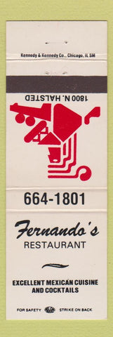 Matchbook Cover - Fernando's Restaurant Mexican Chicago IL