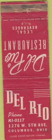 Matchbook Cover - Del Rio Restaurant Columbus OH WORN
