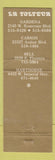 Matchbook Cover - La Tolteca Mexican Food Gardena Carson Bell CA WEAR