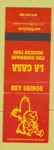 Matchbook Cover - La Casa Mexican Restaurant