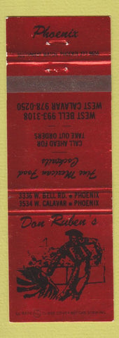 Matchbook Cover - Don Ruben's Mexican Restaurant Phoenix AZ