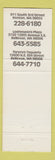Matchbook Cover - Torero's Mexican Restaurant Bellevue Renton WA