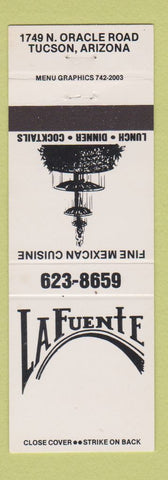 Matchbook Cover - La Fuente Mexican Restaurant Tucson AZ