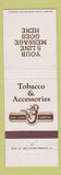 Matchbook Cover - Tobacco and Assessories