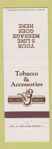Matchbook Cover - Tobacco and Assessories