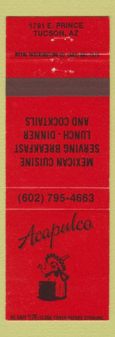 Matchbook Cover - Acapulco Mexican Restaurant Tucson AZ