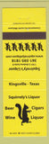 Matchbook Cover - Squirrely's Liquor