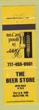 Matchbook Cover - The Beer Store Liquor Hazleton PA