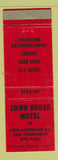 Matchbook Cover - Town House Motel San Francisco CA WEAR