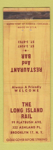 Matchbook Cover - Long Island Rail Restaurant Brooklyn NY