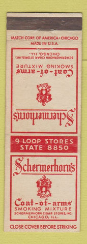 Matchbook Cover - Schermerhorn's Pipe Tobacco Chicago IL