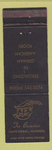 Matchbook Cover - The Bavarian German Restaurant Cape Coral FL