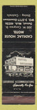 Matchbook Cover - Cadillac House Motel Detroit MI