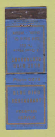 Matchbook Cover - Blue Bird Restaurant Salem OR WEAR