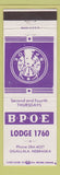 Matchbook Cover - Elks Lodge Ogallala NE