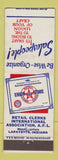 Matchbook Cover - Retail Clerks Union Lafayette IN