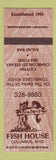 Matchbook Cover - Ruben's Fish House Columbus MS