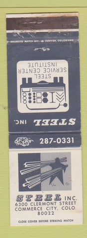 Matchbook Cover - Steel Inc Commerce City Colorado WEAR