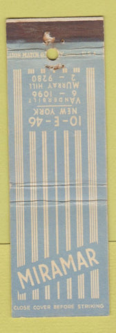 Matchbook Cover - Miramar New York City WEAR