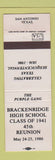 Matchbook Cover - Brackenridge High School Class of 1941 Reunion San Antonio TX