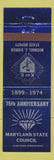 Matchbook Cover - Knights of Columbus Maryland State Council 1974 MD