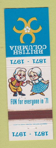 Matchbook Cover - British Columbus BC 1971 WEAR