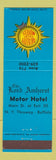 Matchbook Cover - Quality Courts Motel Lord Amherst Buffalo NY