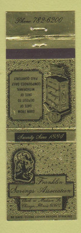 Matchbook Cover - Franklin Savings Association Chicago IL Benjamin