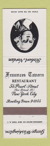 Matchbook Cover - Fraunces Tavern Restaurant New York City George Washington