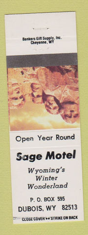 Matchbook Cover - Sage Motel Dubois WY