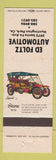 Matchbook Cover - Ed Foltz Automotive Huntington Park CA
