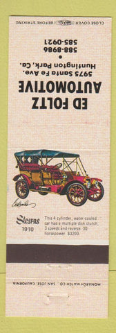 Matchbook Cover - Ed Foltz Automotive Huntington Park CA