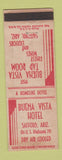 Matchbook Cover - Buena Vista Hotel Safford AZ WEAR
