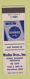 Matchbook Cover - Wedler Bros Screw Machine Products Cleveland OH