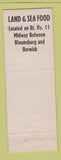Matchbook Cover - Houghton's Bar Grill Lime Ridge PA