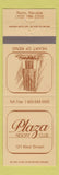 Matchbook Cover - Plaza Resort Club Reno NV