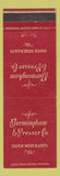 Matchbook Cover - Bermingham & Prosser Paper Merchants Des Moines IA