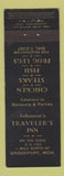 Matchbook Cover - Johnson's Traveler's Inn Bridgeport MI