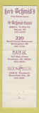 Matchbook Cover - Bloomfield's Restaurant Bloomfield Hills MI